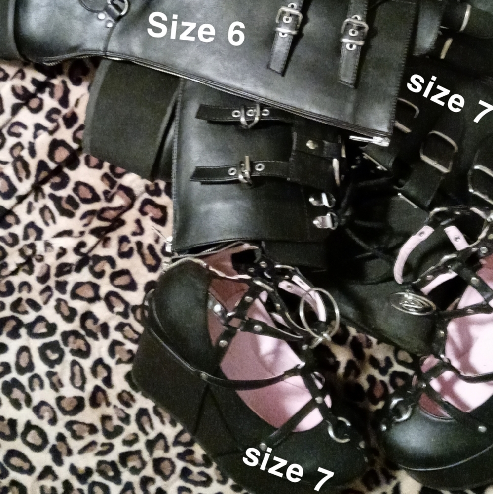 lot of 3 demonia shoes